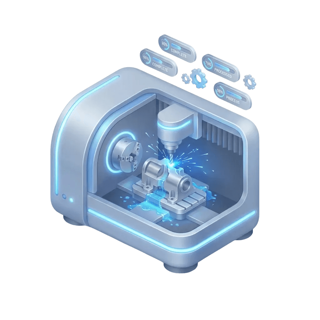 Isometric gears and cogs on blueprint